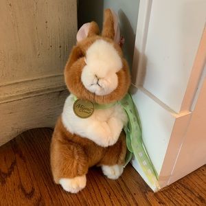 Miyoni White & Tan Dutch Bunny Rabbit 10" Plush Stuffed Animal by Aurora..